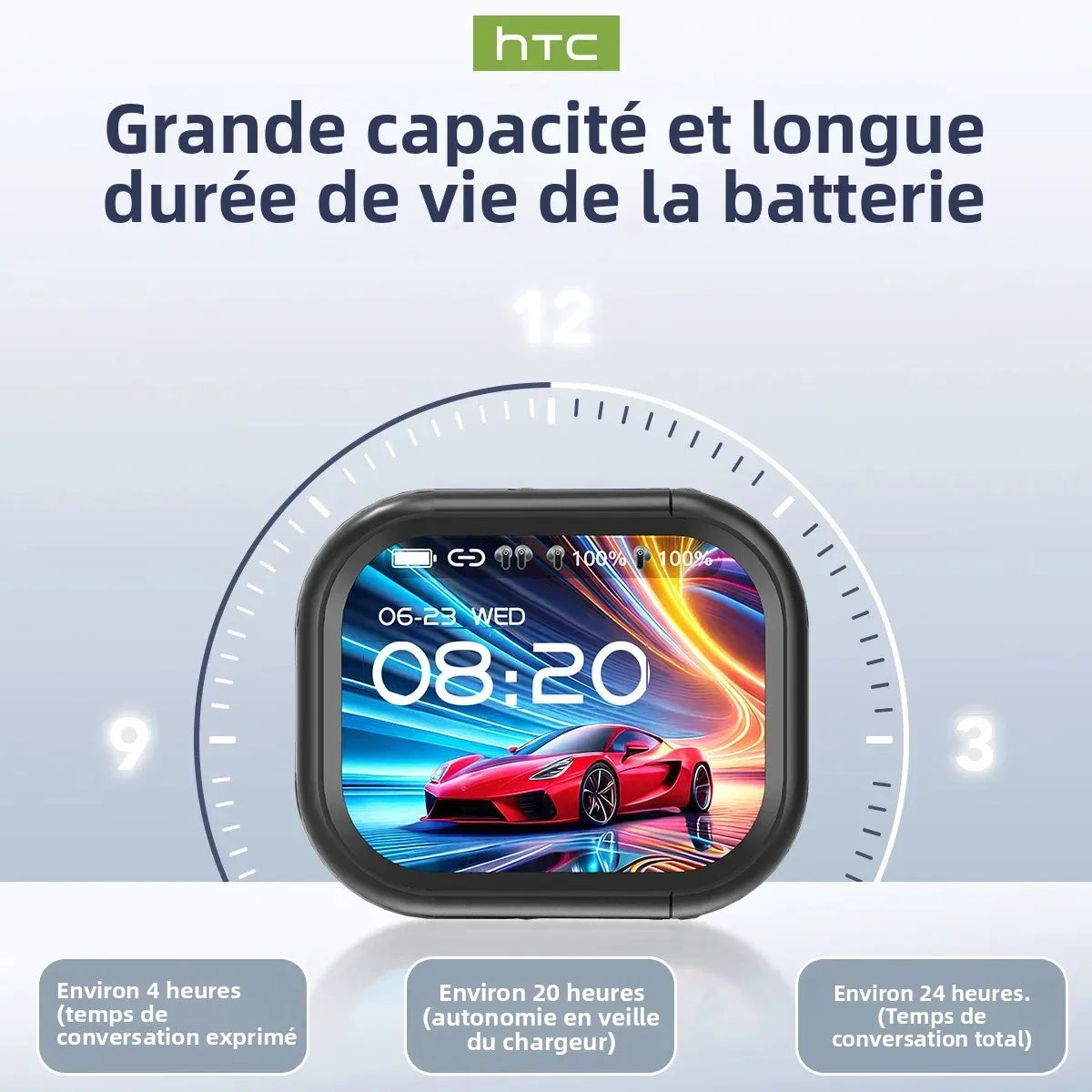 Écouteurs Intelligents avec Écran Tactile et Traduction Instantanée