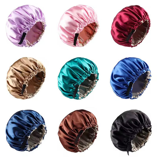 Bonnet en Satin Anti-Frisottis – Protection Cheveux Naturels